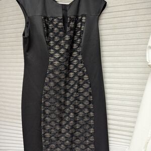 NWOT Connected Apparel Dress Size 16 w/Black Sparkle